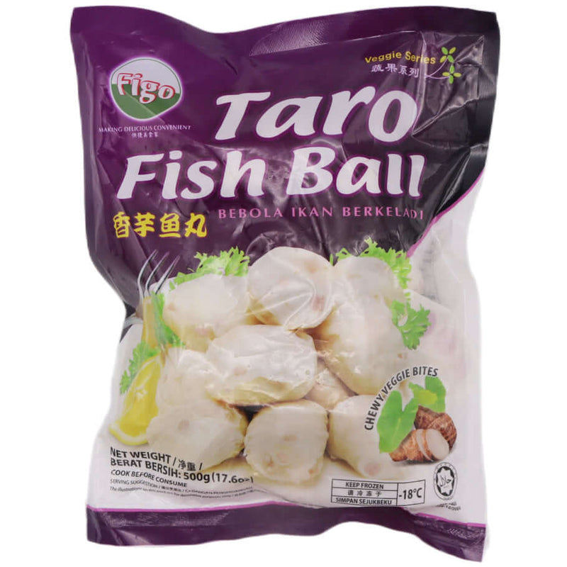 Figo Taro Fish Ball 香芋魚丸 500g (Frozen) - Tuk Tuk Mart