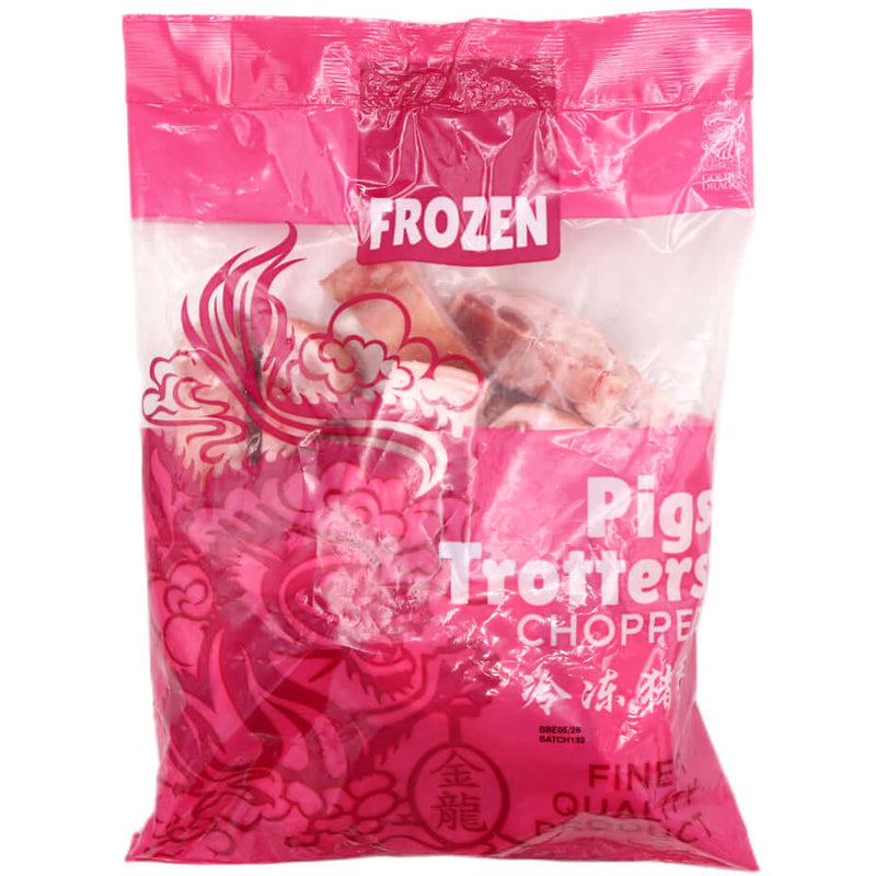 Golden Dragon Pigs Trotters Chopped 冷凍豬手 1kg (Frozen) - Tuk Tuk Mart