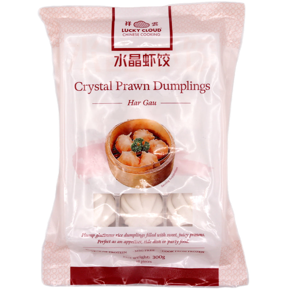 Lucky Cloud Crystal Prawn Dumplings 祥雲 水晶蝦餃 300g (Frozen) - Tuk Tuk Mart