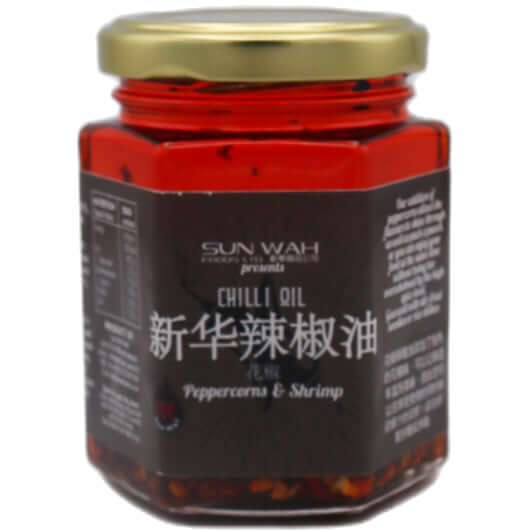 Sun Wah Chilli Oil (Peppercorns & Shrimp) 180g - Tuk Tuk Mart