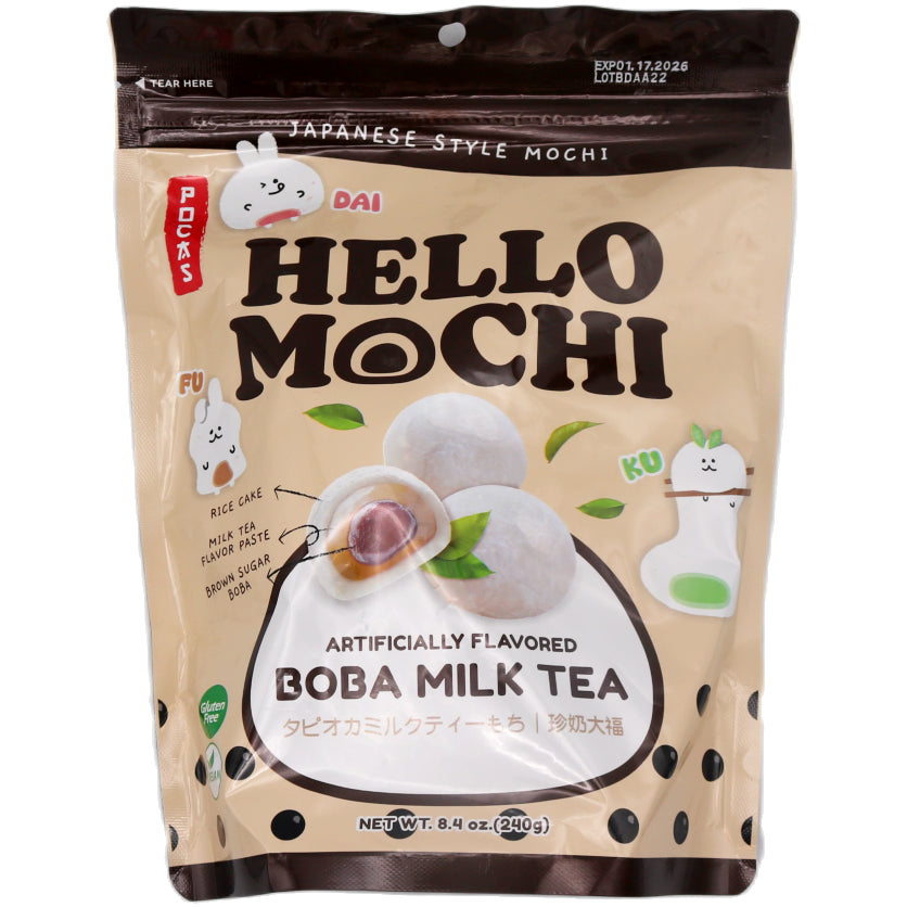 Pocas Japanese Style Mochi Boba Milk Tea Flavour 240g - Tuk Tuk Mart