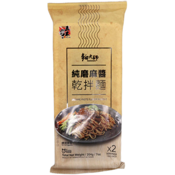 Wu-Mu Sesame Paste Flavour Noodles 純磨麻醬 乾拌麵 204g - Tuk Tuk Mart