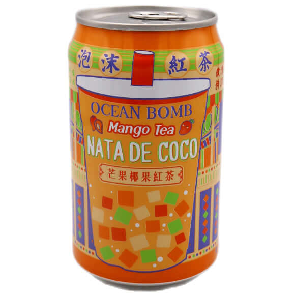 Ocean Bomb Mango Nata De Coco Tea Drink 315ml - Tuk Tuk Mart