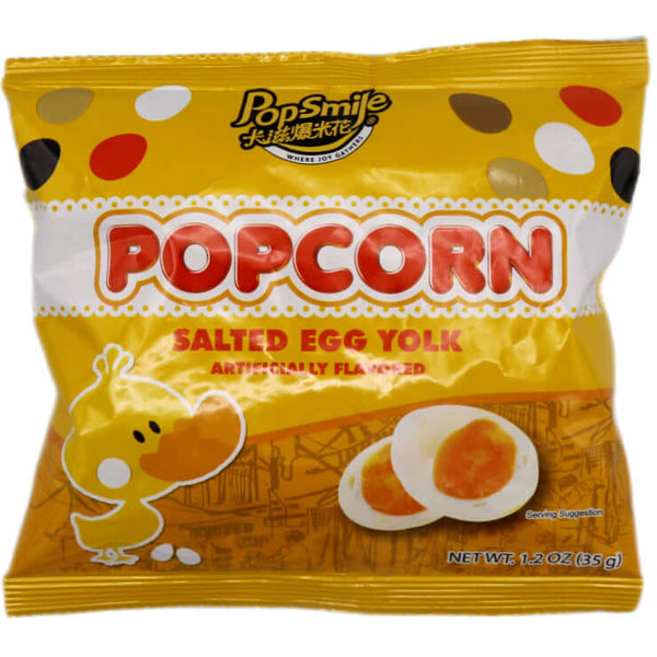 Pop-Smile Popcorn (Salted Egg York Flavour) 35g - Tuk Tuk Mart