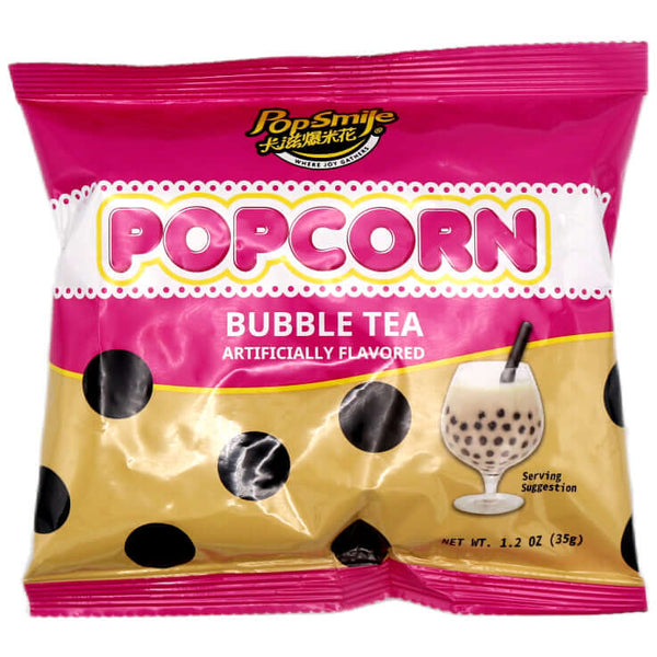 Pop-Smile Popcorn (Bubble Tea Flavour) 35g - Tuk Tuk Mart