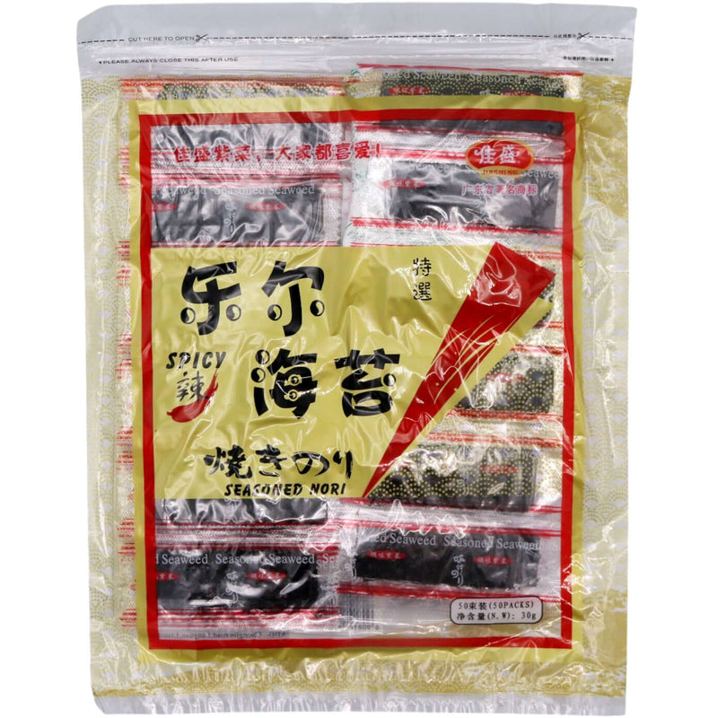 Jiasheng Brand Roasted Seaweed Spicy Flavour 30g - Tuk Tuk Mart