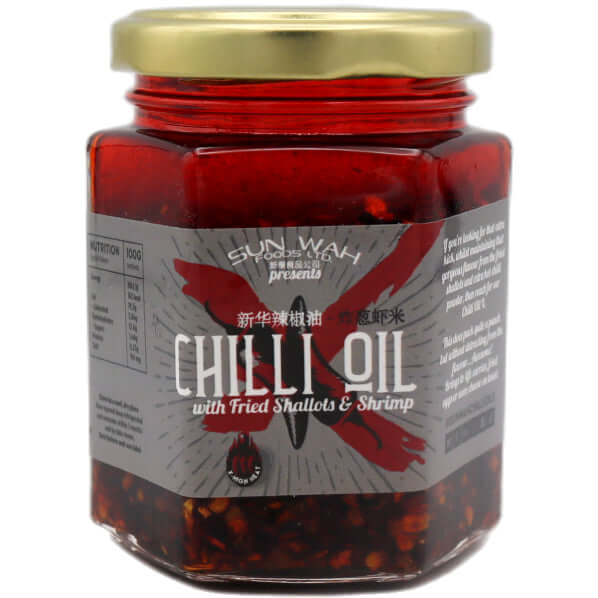 Sun Wah Chilli Oil (Fried Shallots & Shrimp) 180g - Tuk Tuk Mart