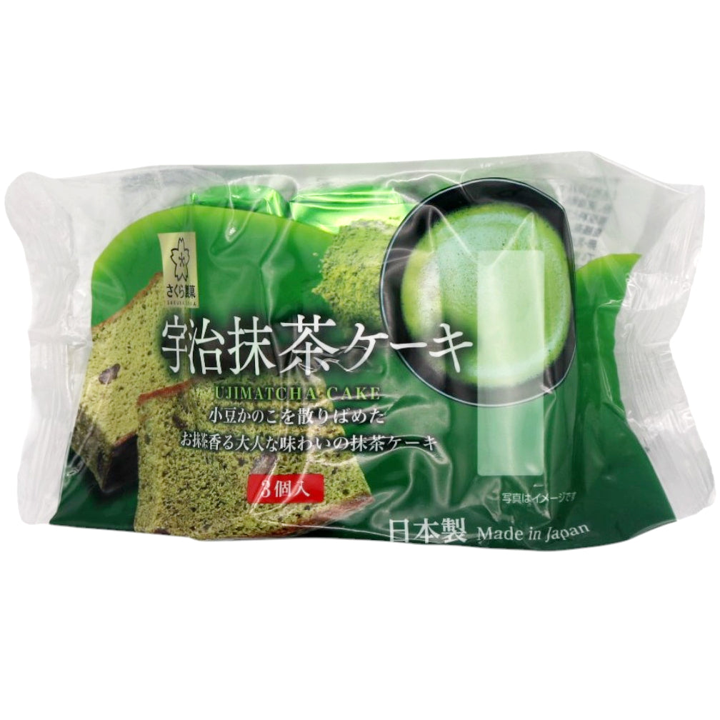 Sakura Uji-Matcha Cake (3pcs) 120g - Tuk Tuk Mart