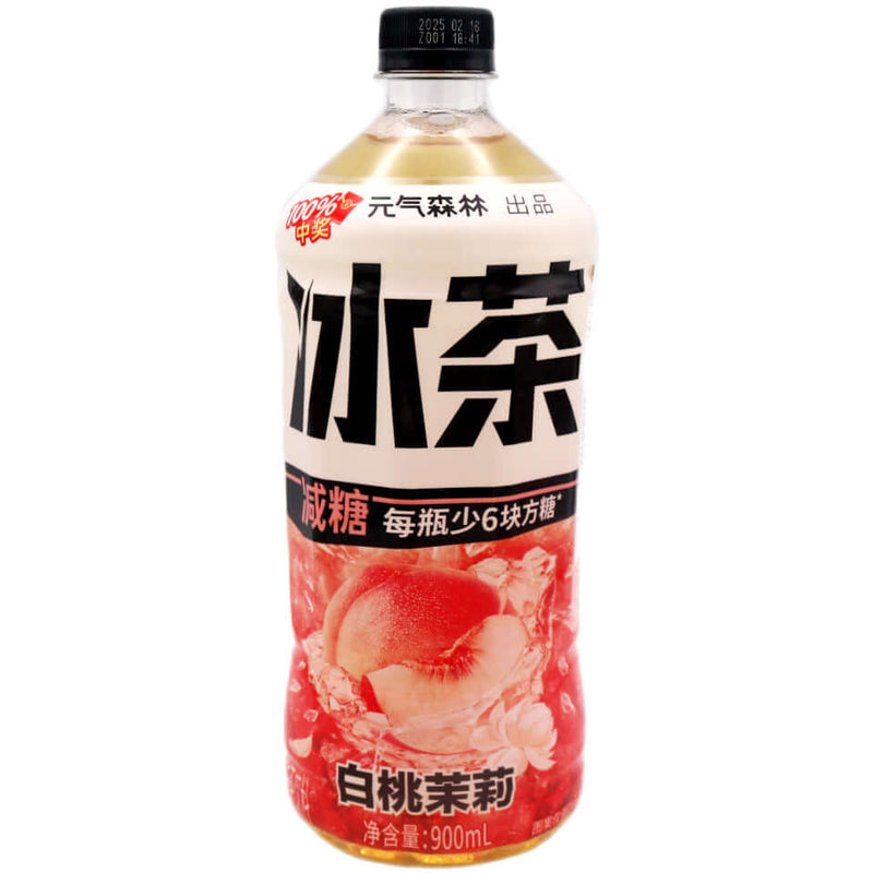 GKF Peach Iced Jasmine Tea 元氣森林冰茶 - 白桃茉莉 900ml - Tuk Tuk Mart