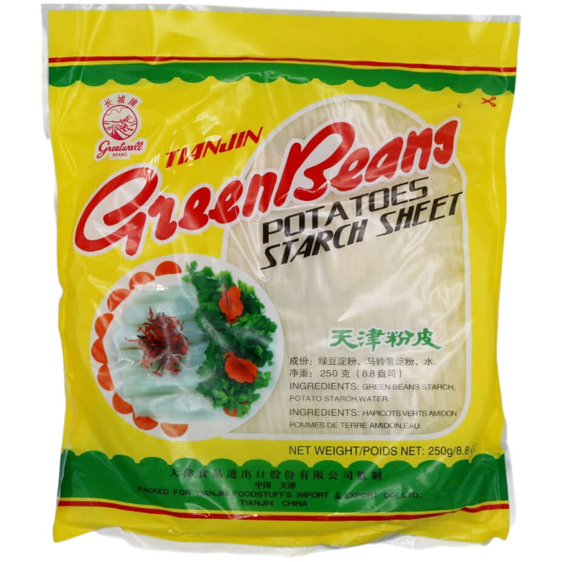 Tianjin Green Beans Potatoes Starch Sheet 天津粉皮 250g - Tuk Tuk Mart