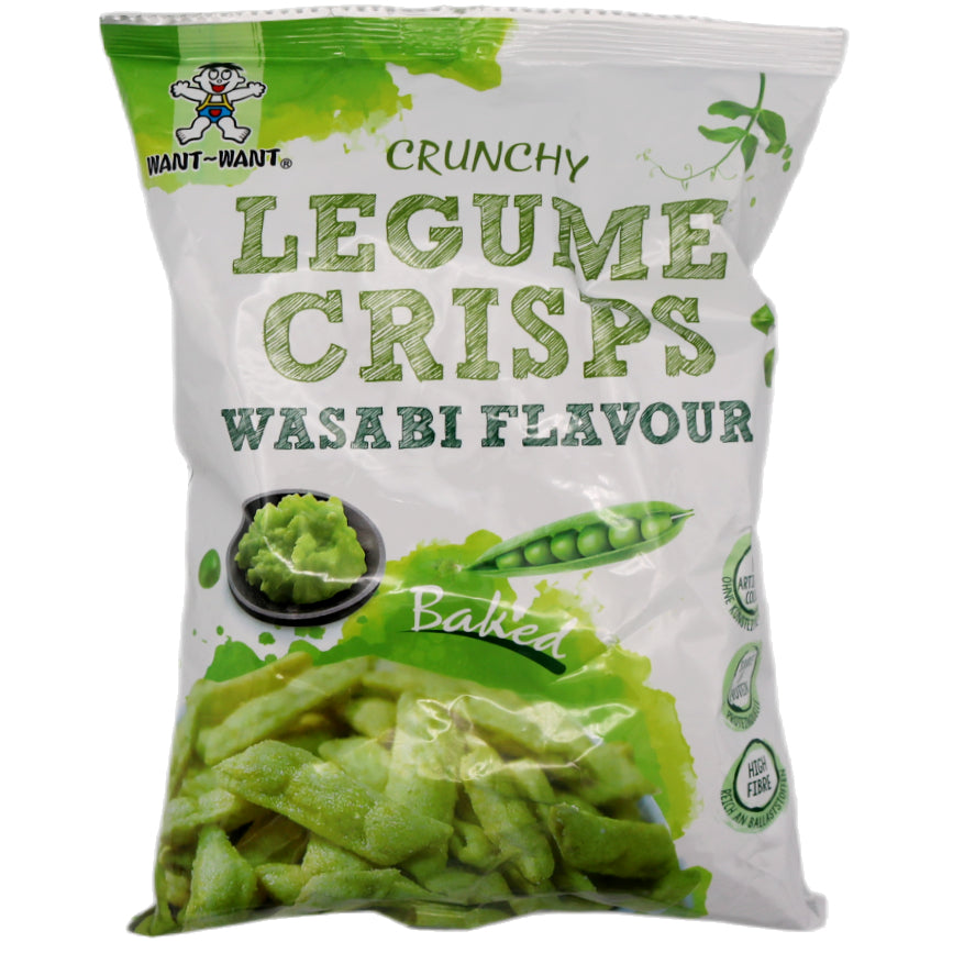 Want Want Crunchy Legume Crisps Wasabi Flavour 85g