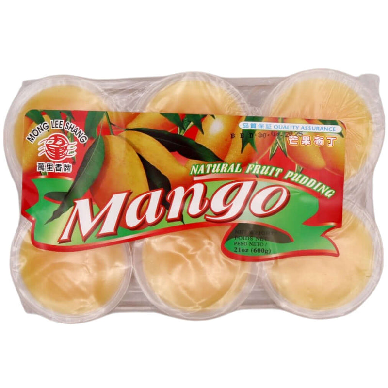 Mong Lee Shang Mango Natural Fruit Pudding 萬里香牌 芒果布丁 600g - Tuk Tuk Mart