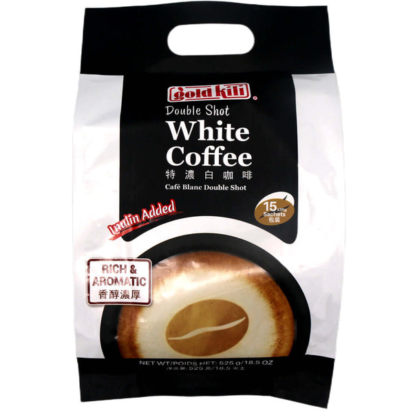 Gold Kili Double Shot White Coffee (35g*15pcs) 525g - Tuk Tuk Mart