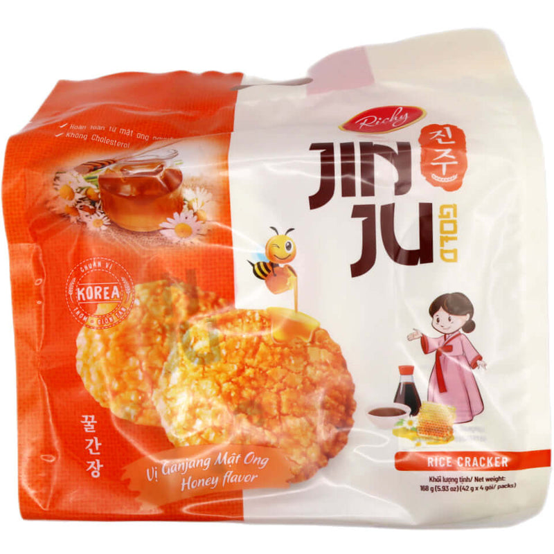 Richy Jinju Honey Rice Cracker 168g - Tuk Tuk Mart