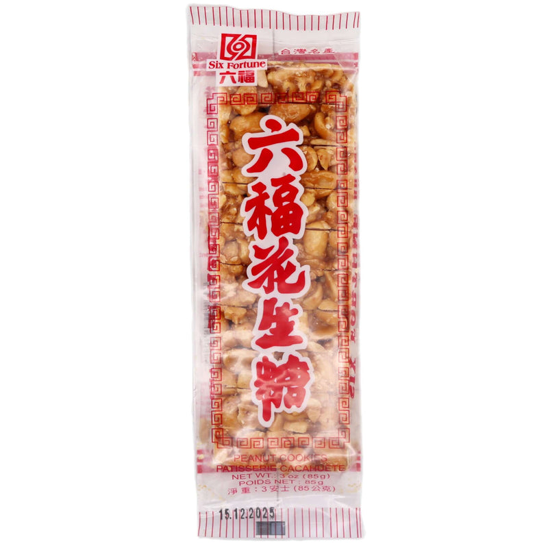 Six Fortune Peanut Cookies 85g - Tuk Tuk Mart
