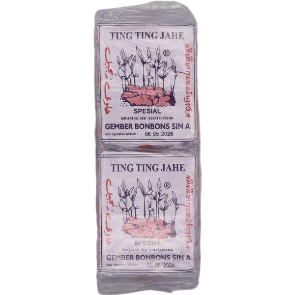 Sin A Ting Ting Jahe Chewy Ginger Candy (40g*10pks) 400g - Tuk Tuk Mart