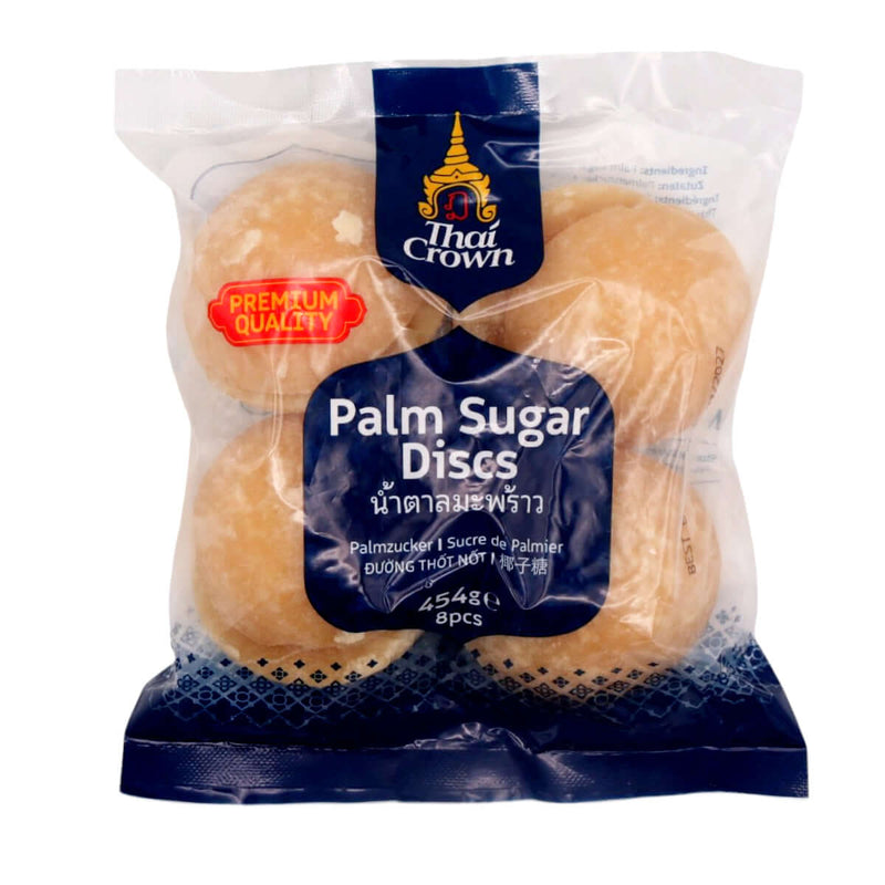 Thai Crown Palm Sugar Discs (8pcs) 454g - Tuk Tuk Mart