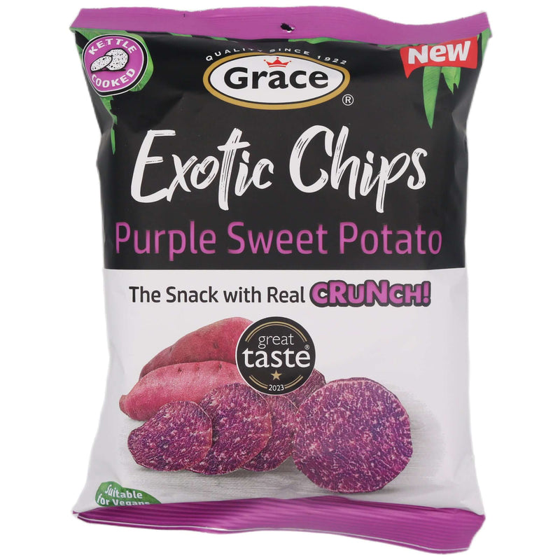 Grace Exotic Chips Purple Sweet Potato 75g - Tuk Tuk Mart