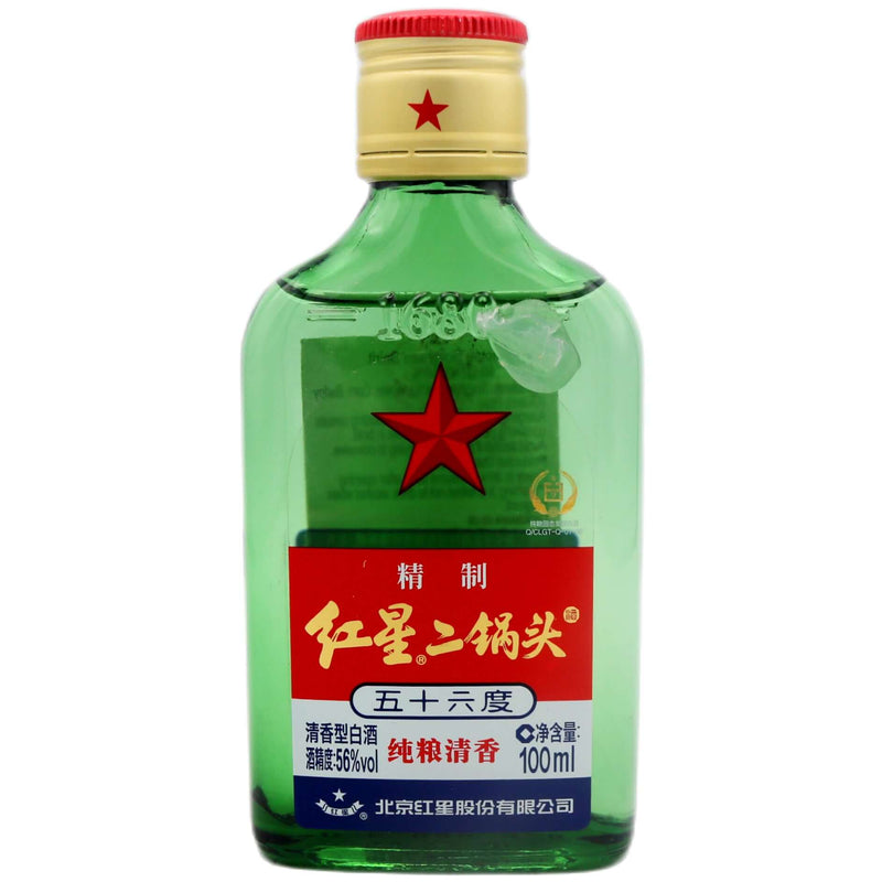 HX Erguotou Sorghum Spirit 紅星 二鍋頭酒 (Alc. 56% Vol.) 100ml - Tuk Tuk Mart