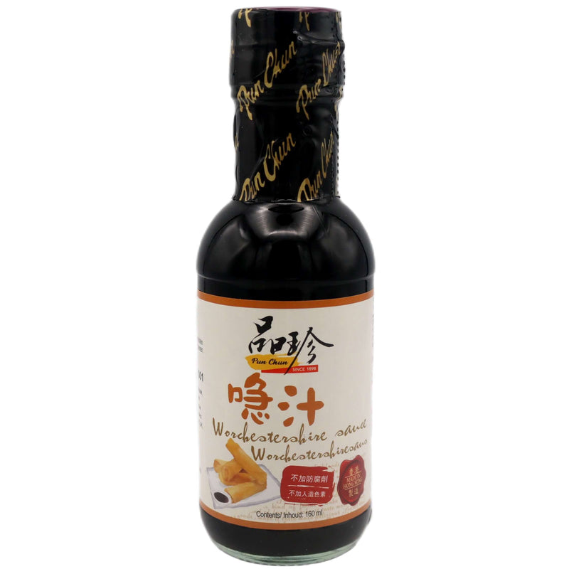 Pun Chun Worcestershire Sauce with Sweetener 品珍喼汁 160ml - Tuk Tuk Mart