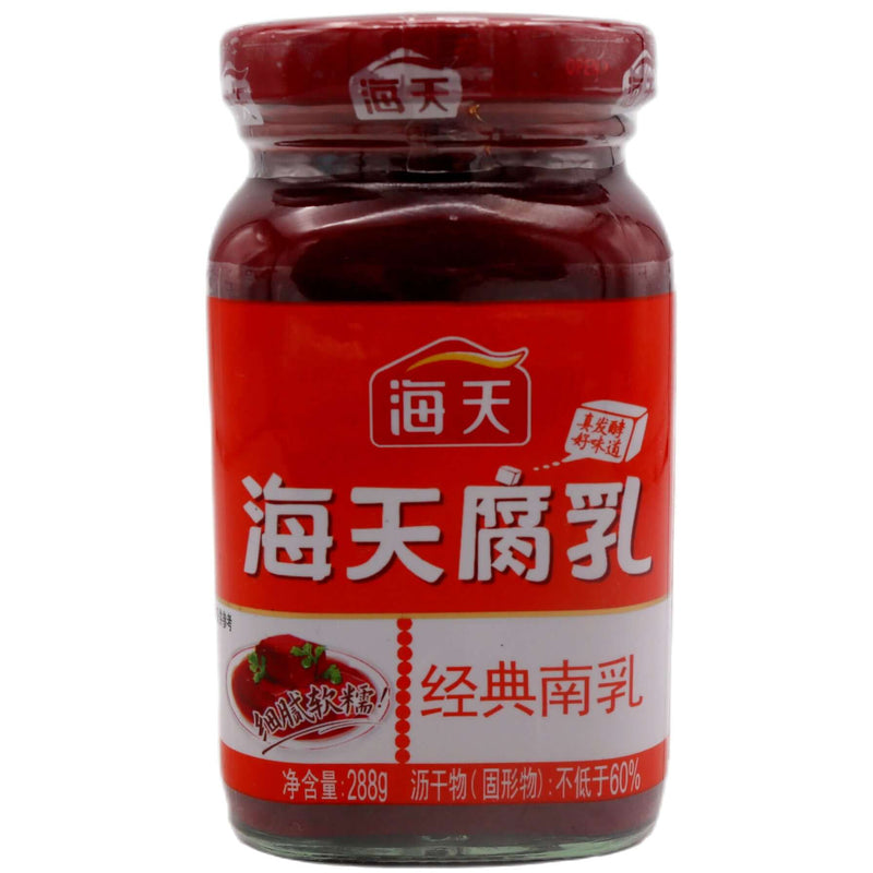 Haitian Classic Fermented Red Bean Curd with Sweeteners 海天經典南乳 288g - Tuk Tuk Mart