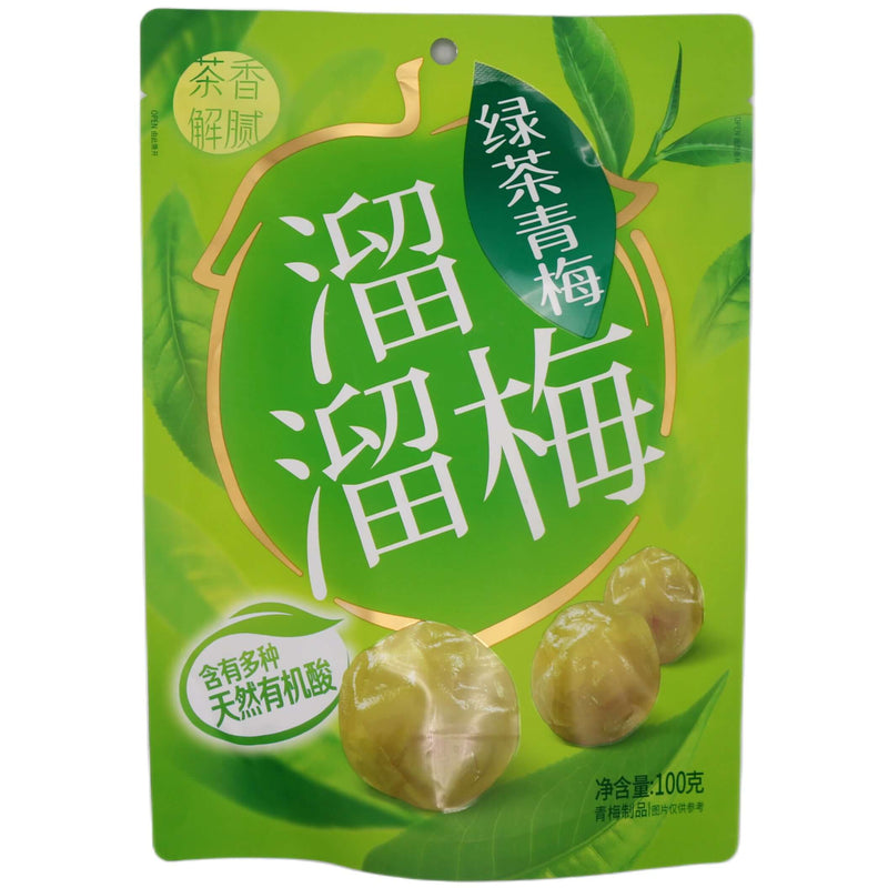 Liu Liu Mei Green Plum Green Tea Flavour 100g - Tuk Tuk Mart