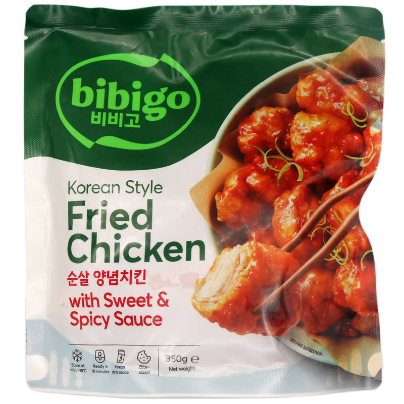 CJ Bibigo Korean Style Fried Chicken with Sweet & Spicy Sauce 350g (Frozen) - Tuk Tuk Mart