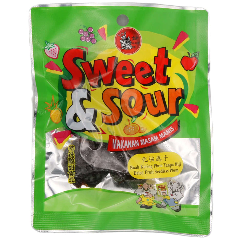 Miaow Sweet & Sour Dried Fruit Seedless Plum 55g - Tuk Tuk Mart