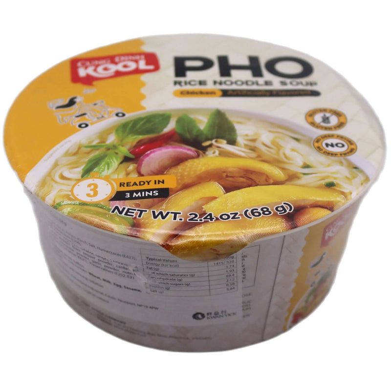 Cung Dinh Kool Bowl Pho Chicken Rice Noodle 68g - Tuk Tuk Mart