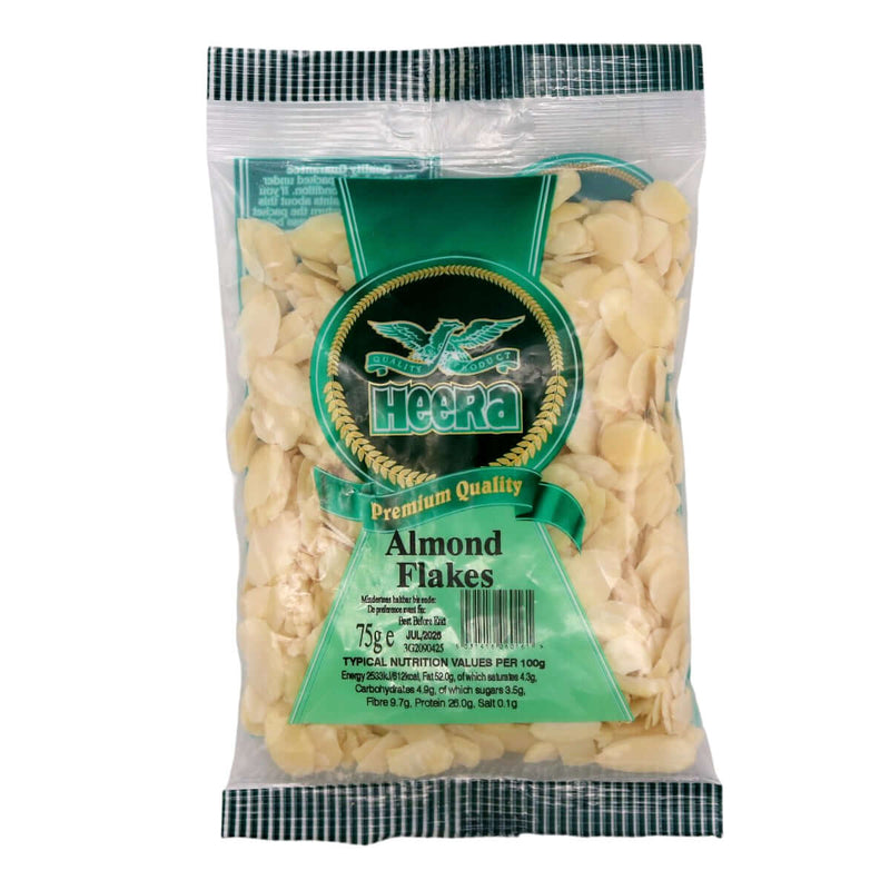 Heera Almond Flakes 75g - Tuk Tuk Mart