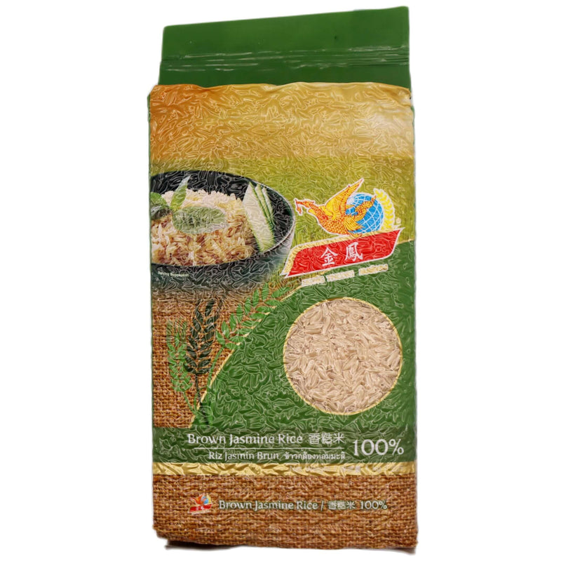 Golden Phoenix (Hong Thong) Brown Jasmine Rice 1KG - Tuk Tuk Mart