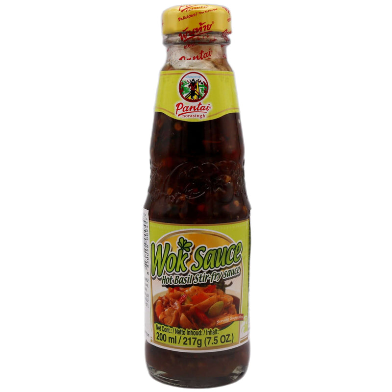 Pantai Wok Sauce (Hot Basil Stir Fry Sauce) 200ml/217g - Tuk Tuk Mart