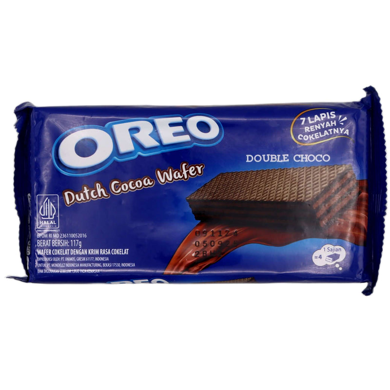 Oreo Dutch Cocoa Flavoured Wafer Double Choco Flavour 117g - Tuk Tuk Mart