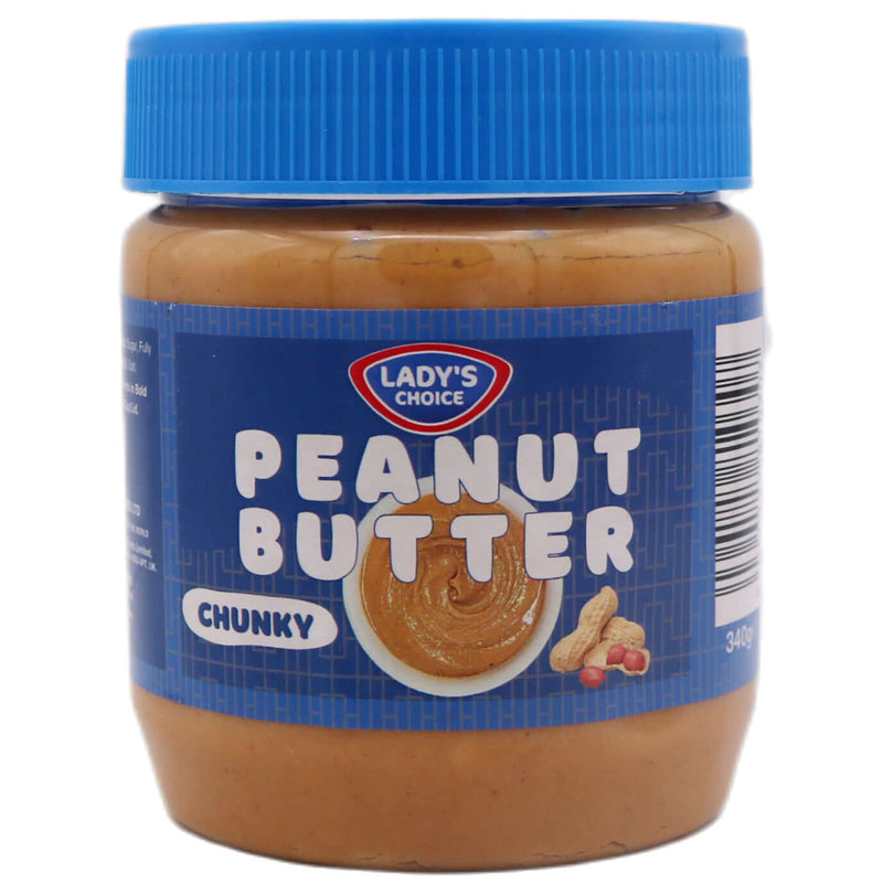 Lady's Choice Peanut Butter Chunky 340g - Tuk Tuk Mart
