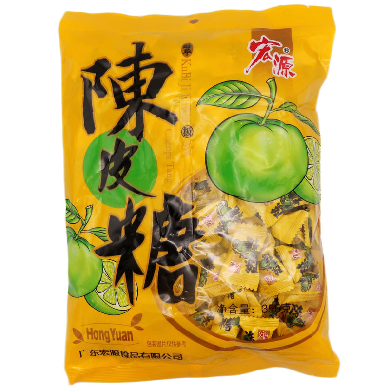 Hong Yuan Candy Tangerine Flavour 宏源陳皮糖 350g - Tuk Tuk Mart