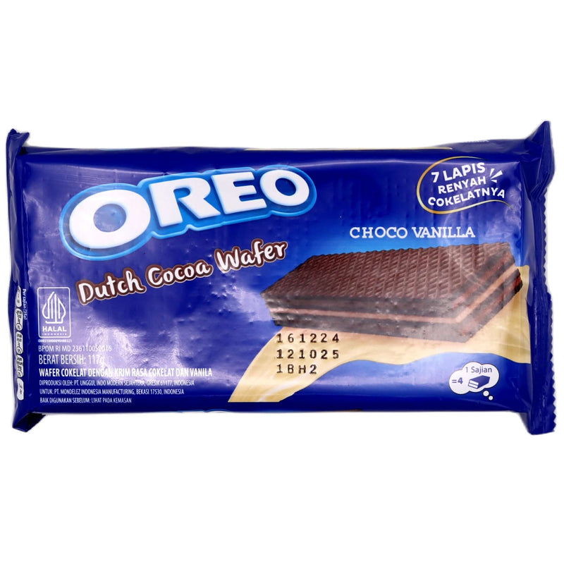 Oreo Dutch Cocoa Flavoured Wafer - Chocolate Vanilla Flavour 117g - Tuk Tuk Mart