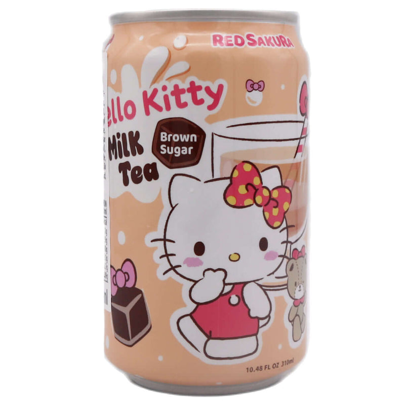 Red Sakura Hello Kitty Brown Sugar Milk Tea 310ml - Tuk Tuk Mart