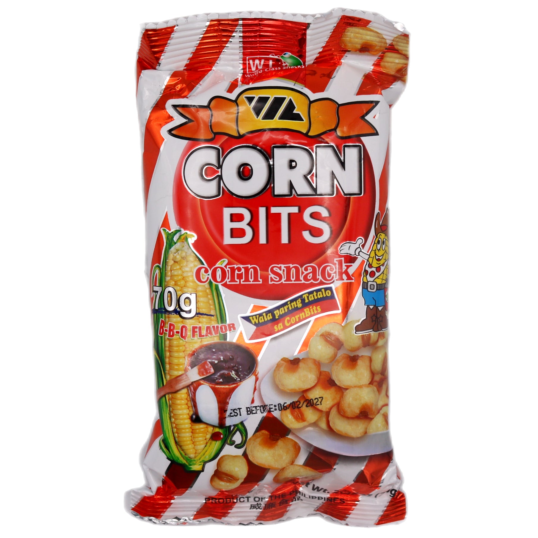 WL Cornbits BBQ Flavour 70g - Tuk Tuk Mart