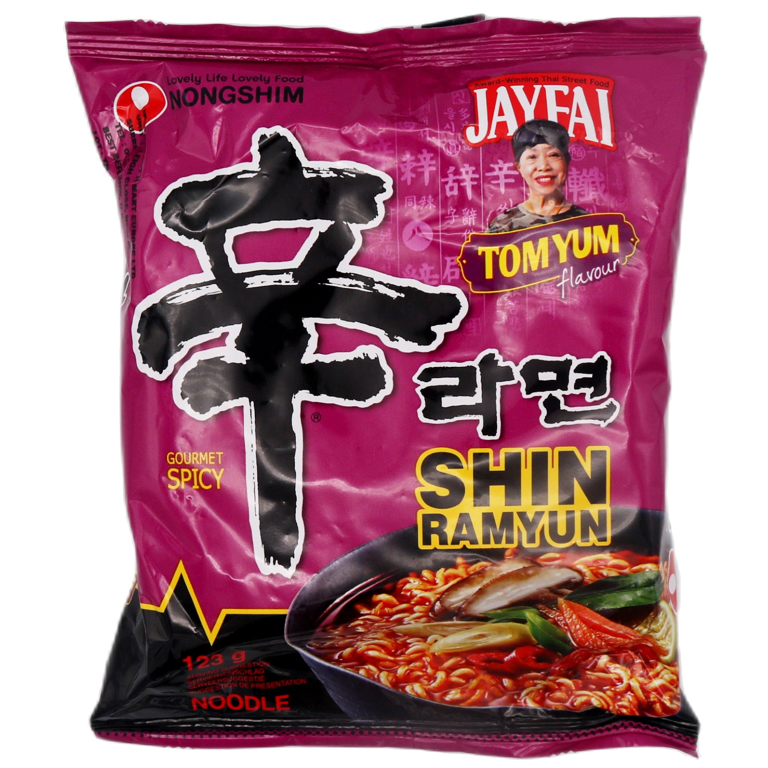 Nongshim Shin Ramyun Noodles Tom Yum Flavour 123g - Tuk Tuk Mart