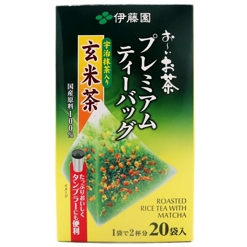 Itoen Oi Ocha Premium Matcha Brown Rice Tea Bag (2.3g*20pcs) 46g - Tuk Tuk Mart