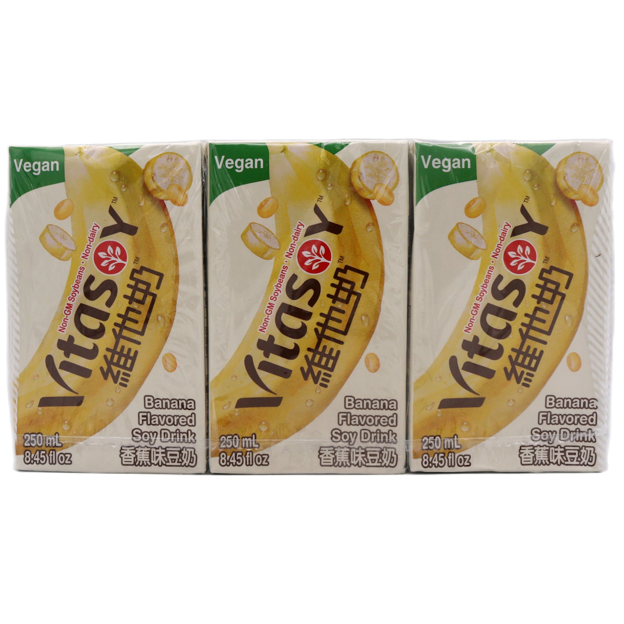 Vita Vitasoy Banana Flavoured Soy Drink (Pack of 6) 1500ml (6x250ml) - Tuk Tuk Mart