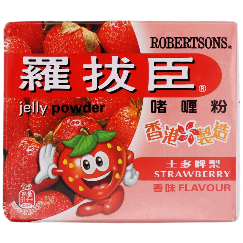 Robertsons Jelly Powder Strawberry Flavour 羅拔臣啫喱粉 士多啤梨味 80g - Tuk Tuk Mart