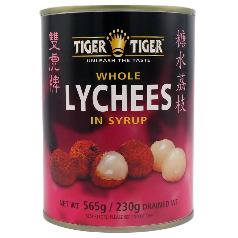 Tiger Tiger Whole Lychees in Syrup 565g - Tuk Tuk Mart