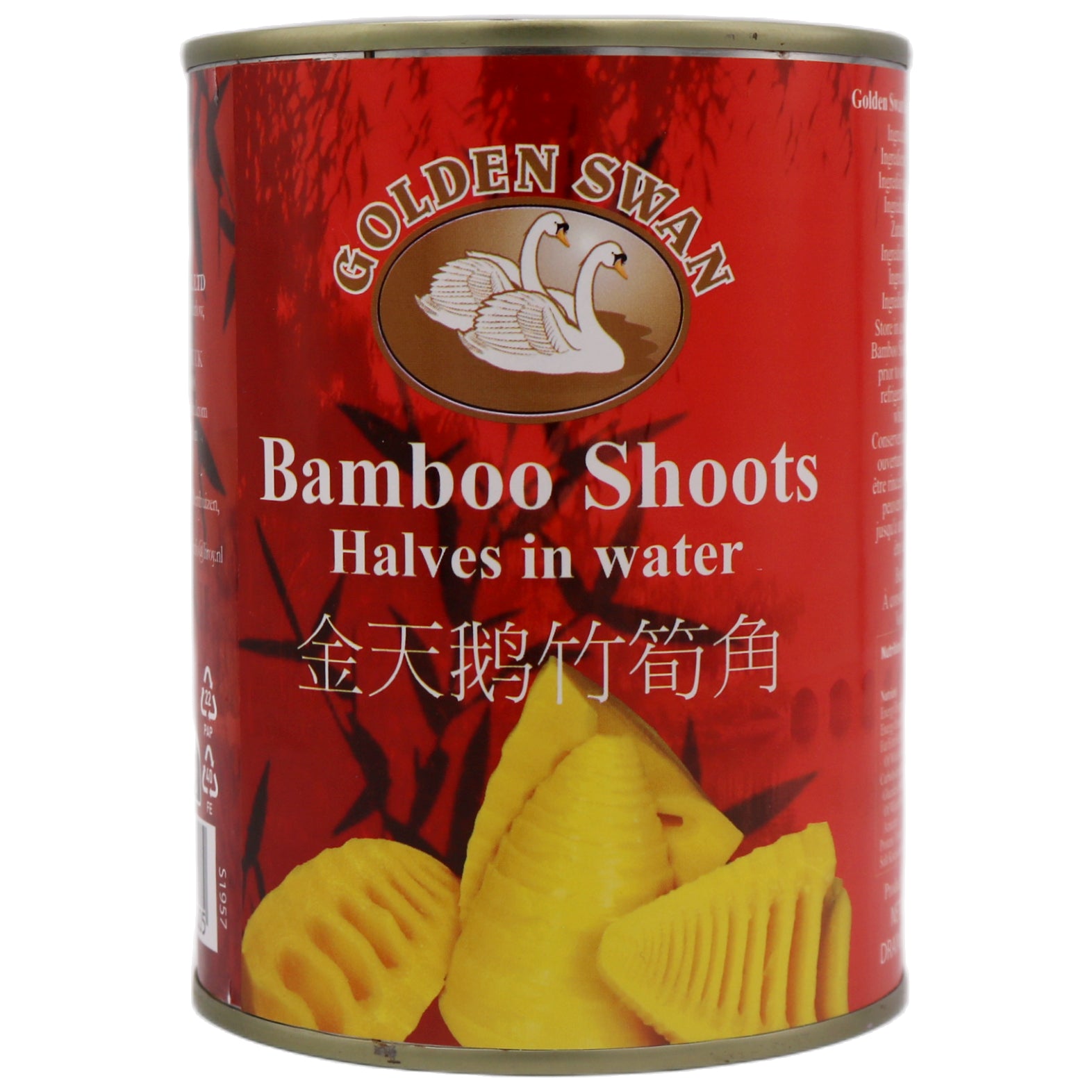 Golden Swan Bamboo Shoots Halves in water 540g - Tuk Tuk Mart