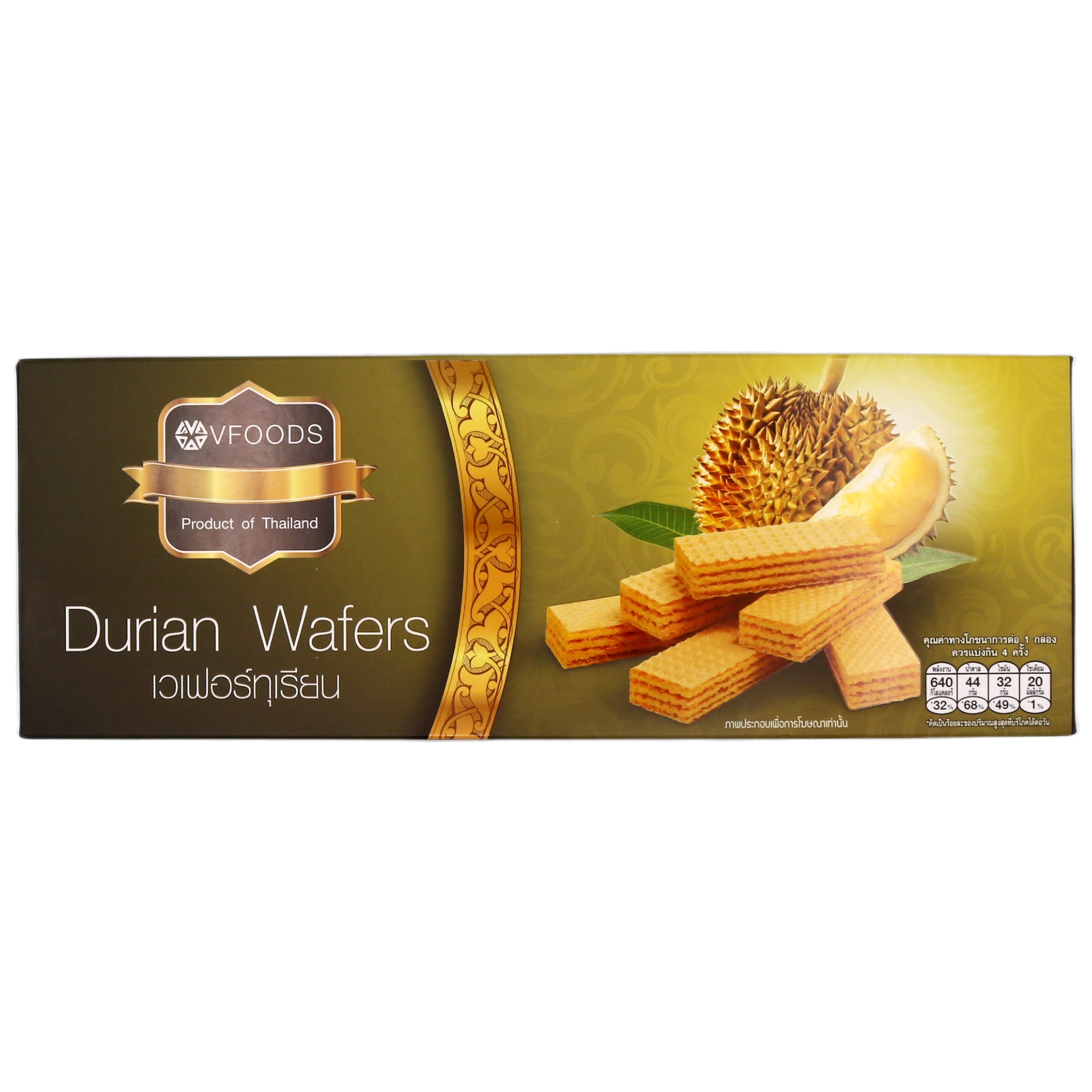 Vfoods Premium Durian Flavoured Wafer 120g - Tuk Tuk Mart