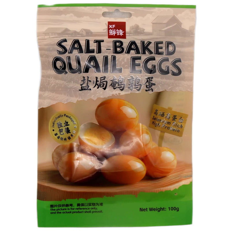 XF Salted-Baked Quali Eggs 鲜锋鹽焗鵪鶉蛋 100g - Tuk Tuk Mart