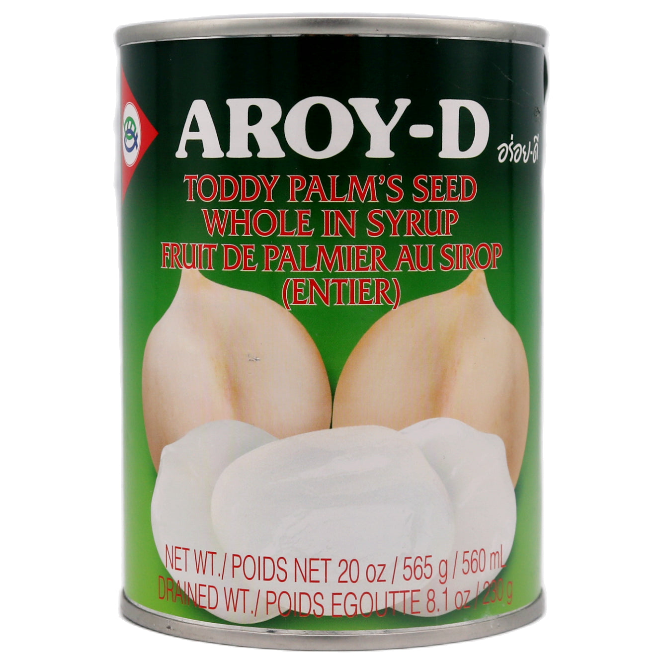 Aroy-D Toddy Palm's Seed Whole in Syrup 565g - Tuk Tuk Mart