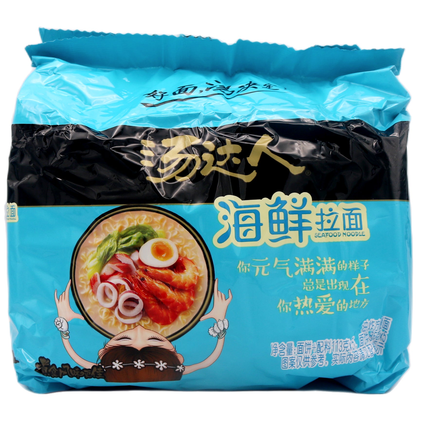 Unif Tangdaren Instant Noodles Seafood Flavour 統一湯達人海鮮拉麵 (113g*5Pcs) 565g - Tuk Tuk Mart