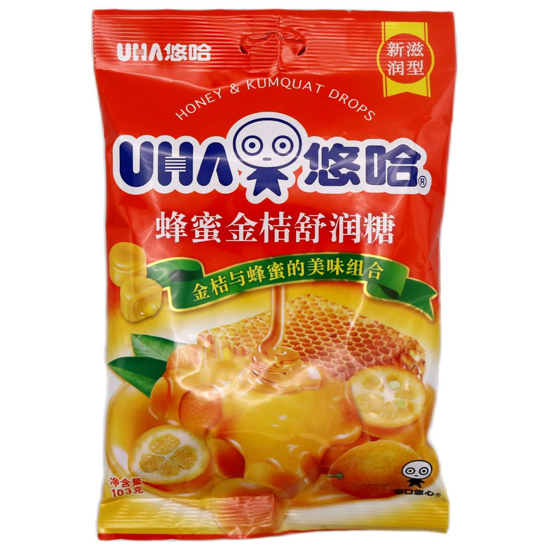 UHA Candy Honey & Kumquat Flavour 103g - Tuk Tuk Mart