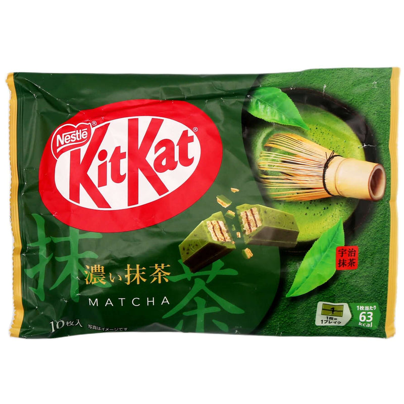 Nestle Kit Kat Mini Double Matcha Biscuit (12.4g*10 Pcs) 124g - Tuk Tuk Mart
